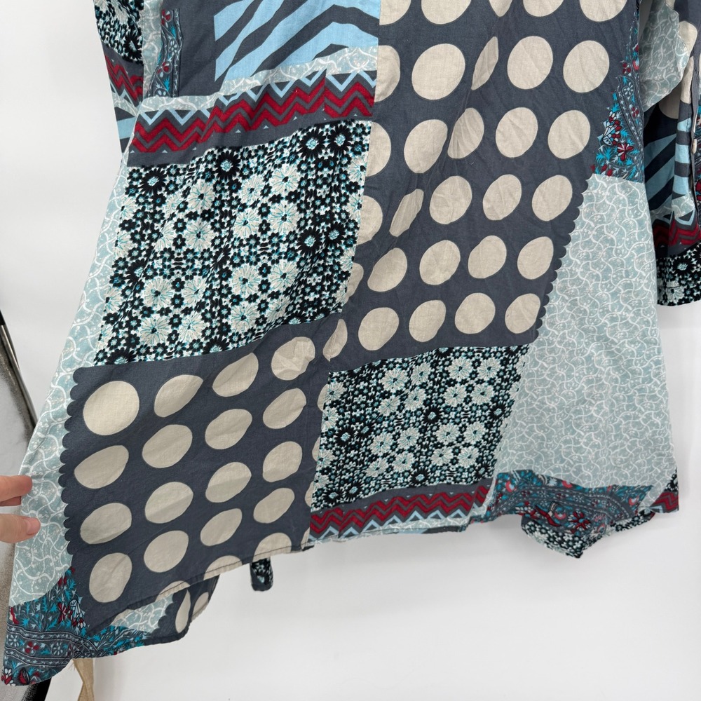 Tulip Oversized Multi-Color Boho Patchwork Asymme… - image 8